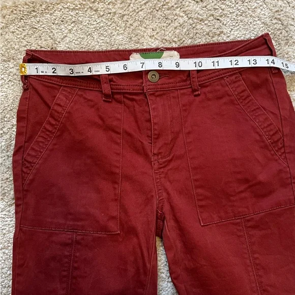Anthropologie Maroon Cargo Skinny Jeans - Picture 8 of 12